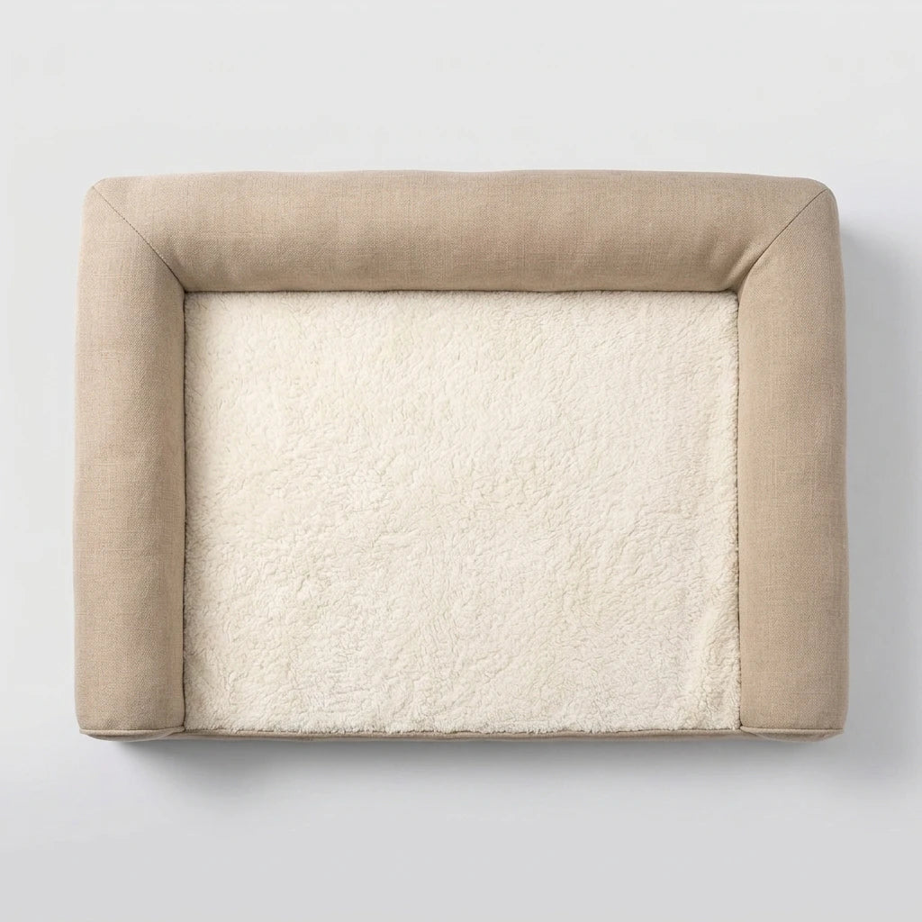 Medium Linen Dog Bed