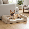 Medium Linen Dog Bed