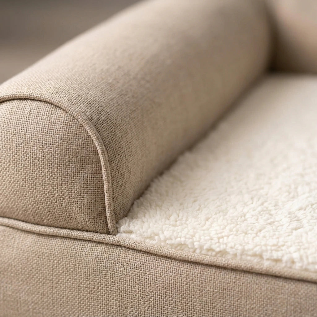 Medium Linen Dog Bed